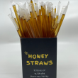Loose pure, raw multiflora honey straws