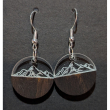 Small Round Mountain Range Earrings