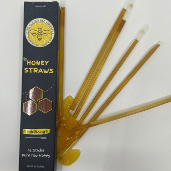 Multifloral pure, raw honey straws