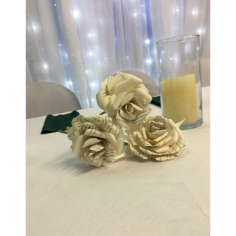 Handcrafted from reclaimed books, each cabbage rose is distinctively beautiful--perfect for lovers of books and seekers of the unusual